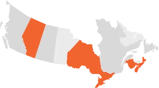 map of Canada